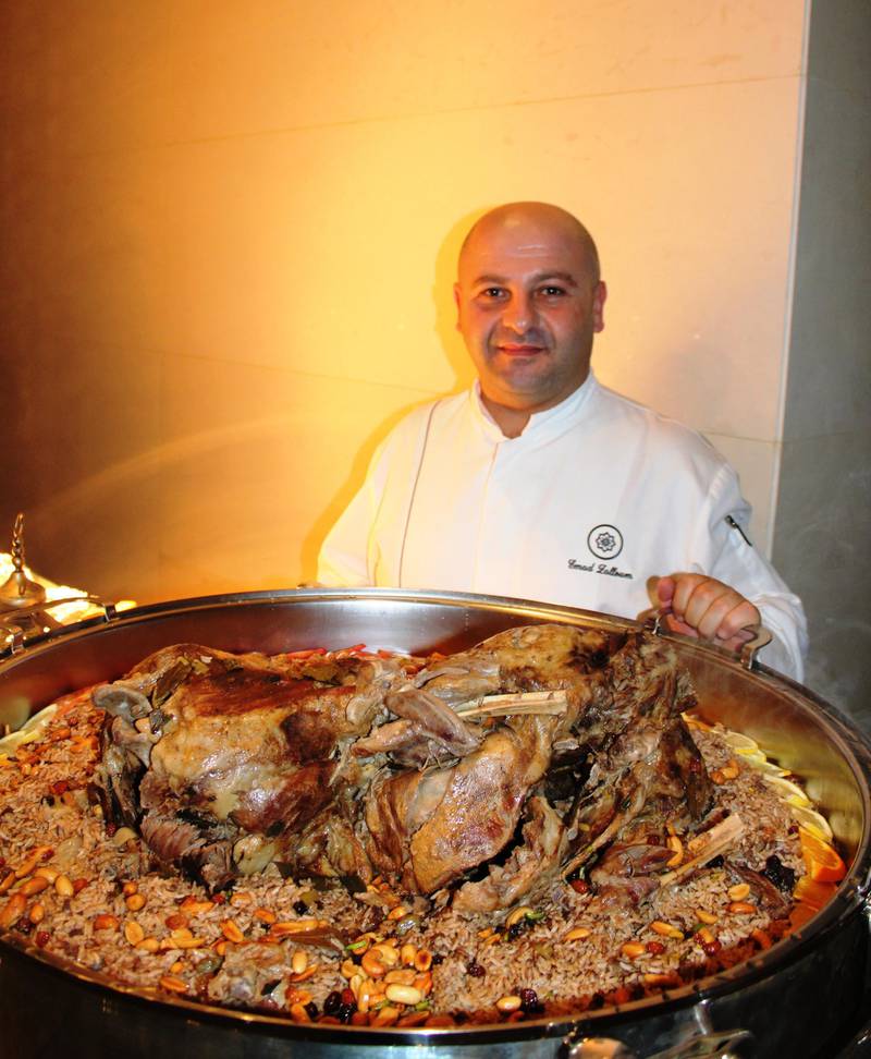 A handout photo of iftar at Sambusek restaurant, Rosewood Abu Dhabi (Courtesy: Rosewood Abu Dhabi) NOTE: For Stacie Johnson's iftar of the day, June 2015 *** Local Caption ***  iftar2015-Sambusek02.JPG
