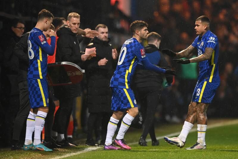 SUBS: Christian Pulisic (on for Kenedy, 62) 6 - A couple of runs in and around the Luton penalty area, but he didn’t really have much opportunity to make an impact.

Getty