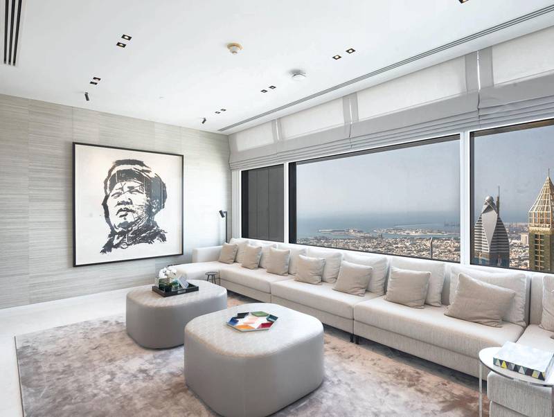 The property boasts contemporary, clean style. Courtesy Luxhabitat Sotheby's International Realty