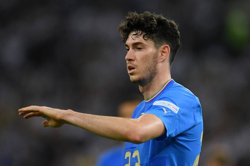 Alessandro Bastoni scored Italy's second in the 5-2 defeat. Getty