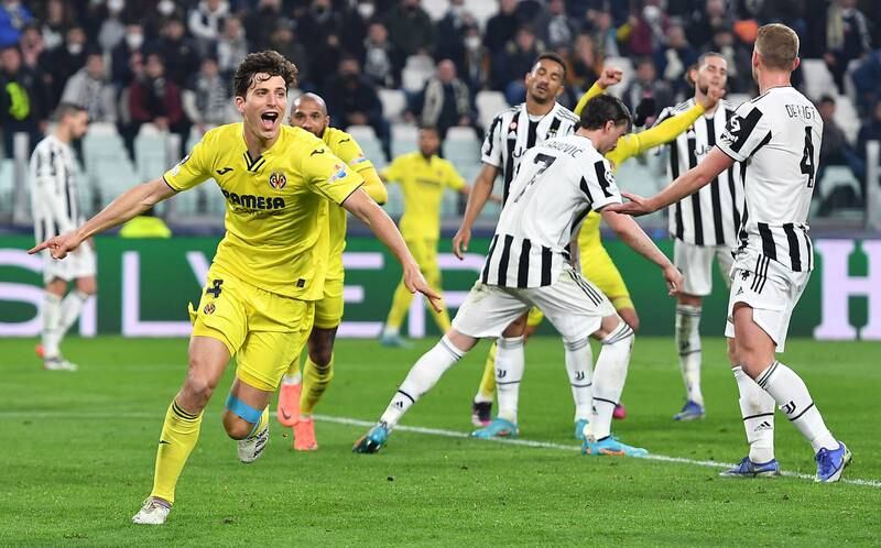 LAST-16 SECOND LEG: March 16, 2022 - Juventus 0 Villarreal 3 (Moreno pen 78'), Torres 85', Danjuma pen 90'+2). Villarreal win 4-1 on aggregate. Villarreal defender Pau Torres said: "Not even in our best planning sessions for the game did we think we'd win with that scoreline. We knew they'd have chances. [Villarreal goalkeeper] Rulli was great and we were a little lucky, but you need that." EPA