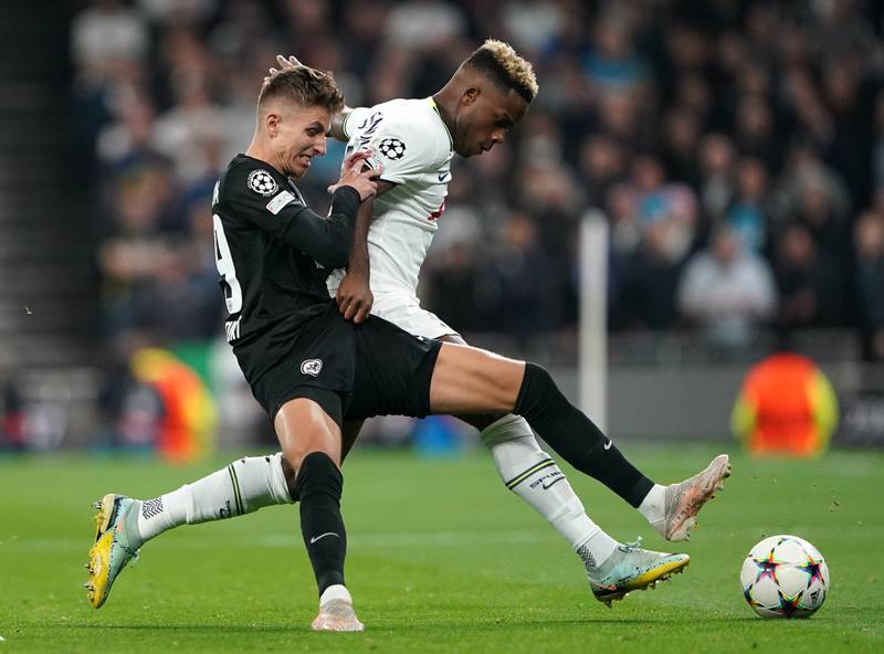 Jesper Lindstrom – 7. Stole the ball from Dier after a poor touch from the Spurs defender, and crossed it into the box for Frankfurt’s opener. He then beat Lenglet to a long ball before trying to squeeze a shot at Lloris’ near post, forcing a decent save. PA
