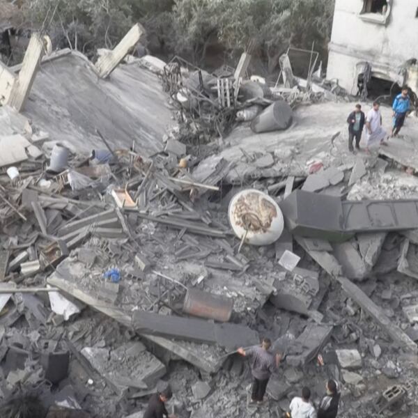 Haus in Gaza bei israelischem Luftangriff zerstört