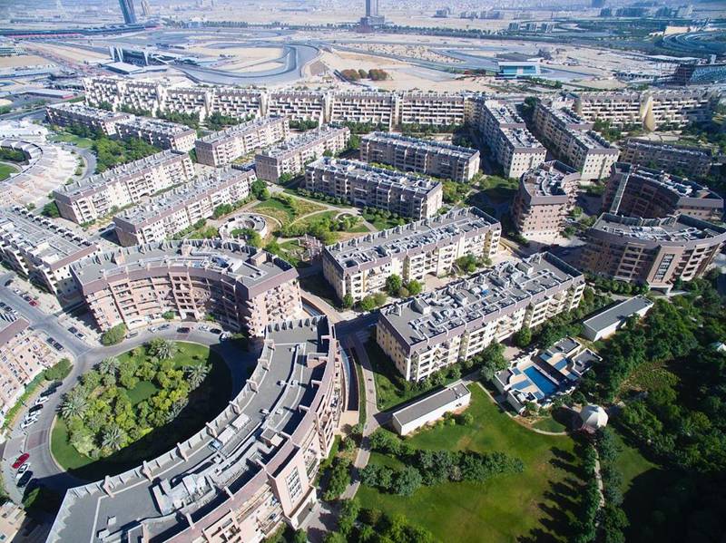 Dubai Motor City saw 15 per cent drop in apartment prices in November. Courtesy of Wikipedia