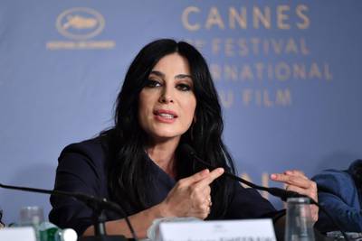 CANNES, FRANCE - MAY 18:  Director Nadine Labaki  speaks during the "Capharnaum" Press Conference during the 71st annual Cannes Film Festival at Palais des Festivals on May 18, 2018 in Cannes, France.  (Photo by Gareth Cattermole/Getty Images)