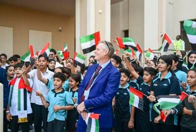 Citizens and residents across the UAE marked Flag Day on Friday. Khushnum Bhandari / The National

