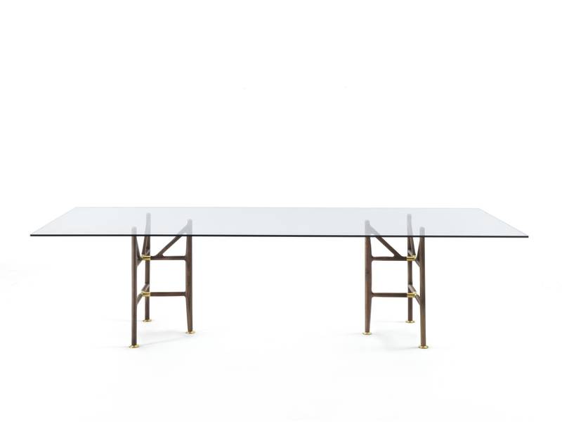 Glass tables, like this one from Chaplins Furniture, are perfect for small or dark rooms; Dh24,000, www.chaplins.co.uk.