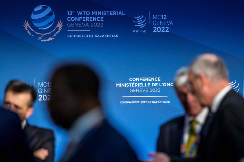 At the 12th Ministerial Conference of the World Trade Organisation, the UAE advocated for a collective approach to addressing global trade issues. AFP