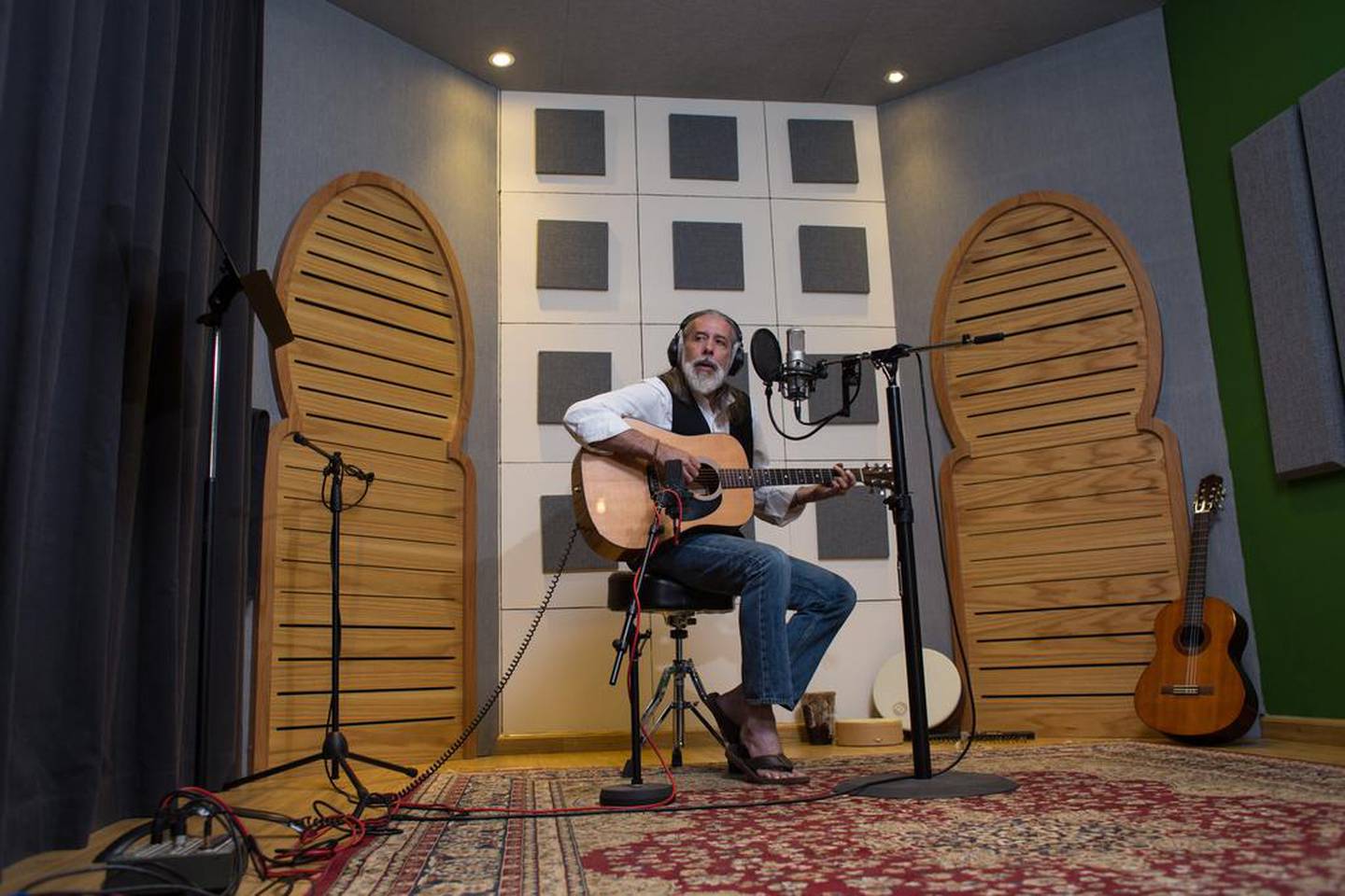 Idris Phillips recording his album 'Star by Moon'. Clint McLean for The National

