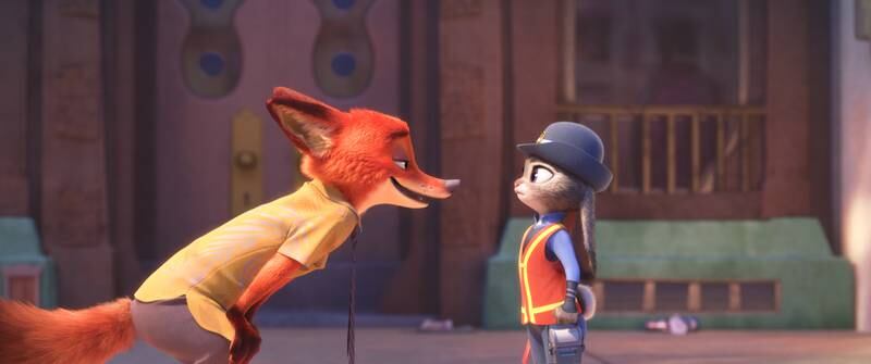 A handout movie still of "Zootopia", a movie where first bunny officer Judy Hopps finds herself face to face with a fast-talking, scam-artist fox in Walt Disney Animation Studios' "Zootopia." Featuring the voices of Ginnifer Goodwin as Judy and Jason Bateman as Nick, "Zootopia" opens in theaters on March 4, 2016. ©2016 Disney. All Rights Reserved. (Courtesy: Disney) *** Local Caption ***  on03mr-movies-zootopia.jpg