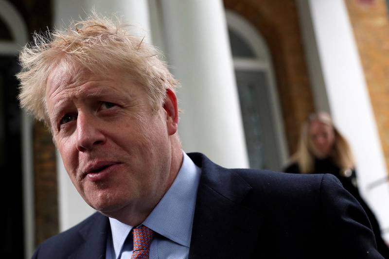 FILE PHOTO: PM hopeful Boris Johnson leaves his home in London, Britain, June 17, 2019. REUTERS/Hannah Mckay/File Photo