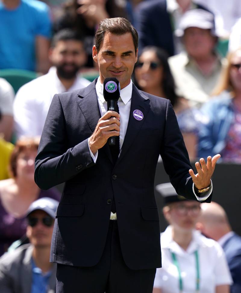 Roger Federer has announced he will retire from tennis after the Laver Cup next week. PA