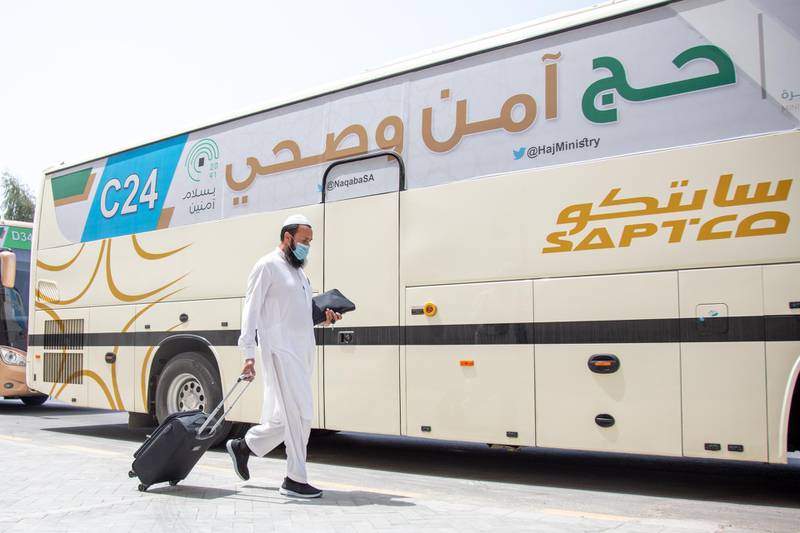 A pilgrim arrives in Makkah, Saudi Arabia. EPA