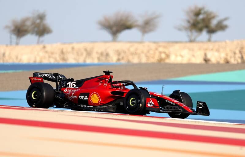 Monaco's  Charles Leclerc of Ferrari. EPA