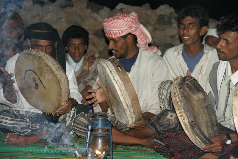 Socotrans performing a traditional mawlad celebration in 2004. Courtesy Nathalie Peutz