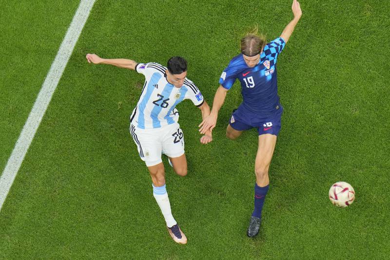 Nahuel Molina - 8. Right-back who made a fine run to support Argentina’s second goal. AP