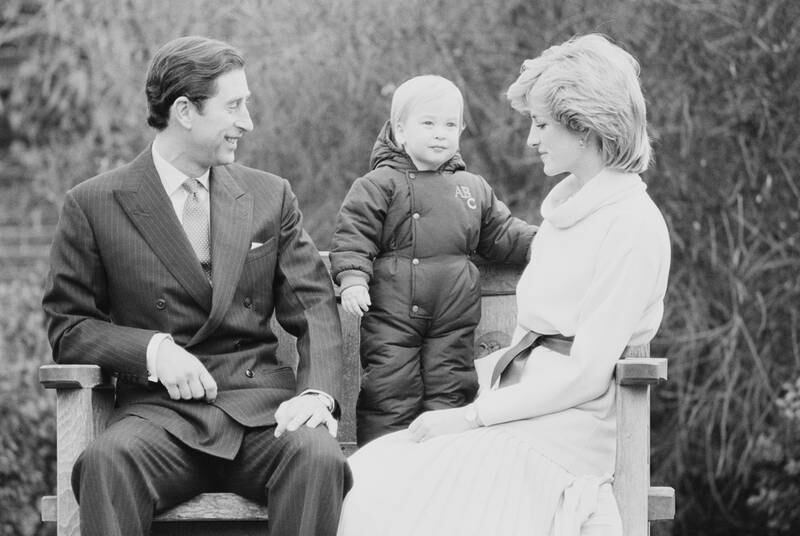 1983: Prince Charles and Princess Diana with their son Prince William. Getty Images