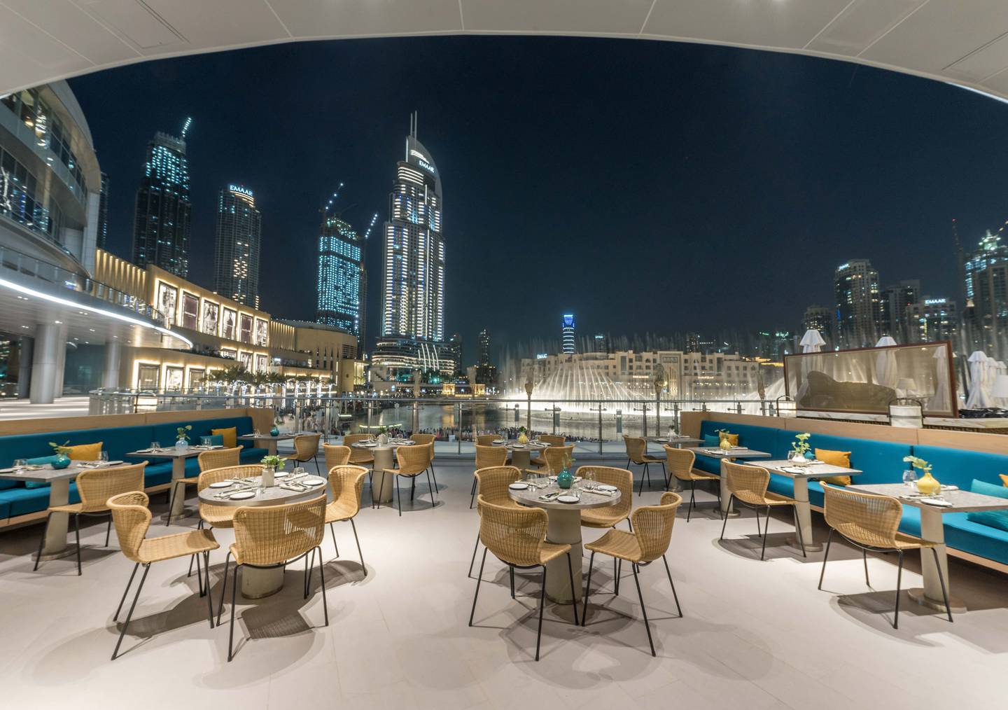 The terrace at Gia Italian restaurant at The Dubai Mall. Photo: Gia
