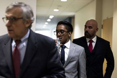 'Stop the Steal' organiser Ali Alexander gave a deposition on Capitol Hill to the committee. Getty Images / AFP