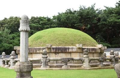 A royal burial mound in Seoul's Seonjeongneung park, a Unesco World Heritage Site