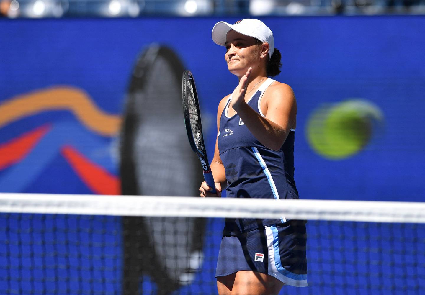 Ashleigh Barty beat Clara Tauson to move into the US Open third round. AFP