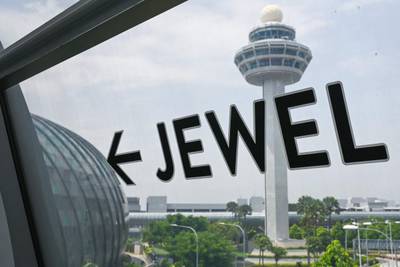 Travellers in Singapore can visit the Jewel at Changi Airport. AFP