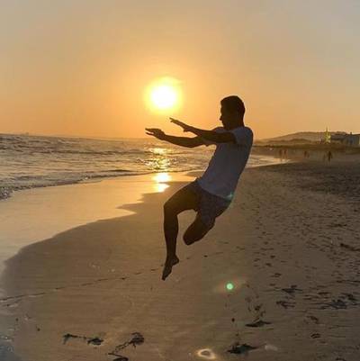 Ander Herrera, who left Manchester United at the end of the season, has some fun on the beach in Menorca. Courtesy Ander Herrera / Instagram