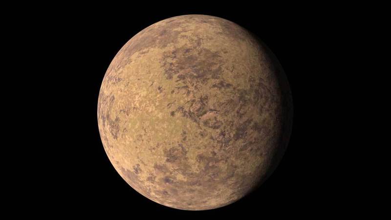 TOI-849 b was discovered in 2020. The planet’s atmosphere is being stripped away because it is so close to its parent star. It is 40 times the mass of Earth and has little or no atmosphere. Surface temperature on the planet is about 1,500°C.
