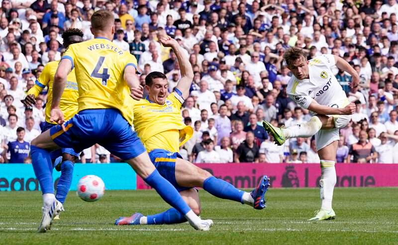 Joe Gelhardt, 8 - Saw his early hooked effort cannon off Cooper right in front of goal and snatched at another chance as the opportunities continued to flow. A huge display from the young forward who helped take roof off Elland Road when his perfect clipped cross picked out Struijk to level. PA