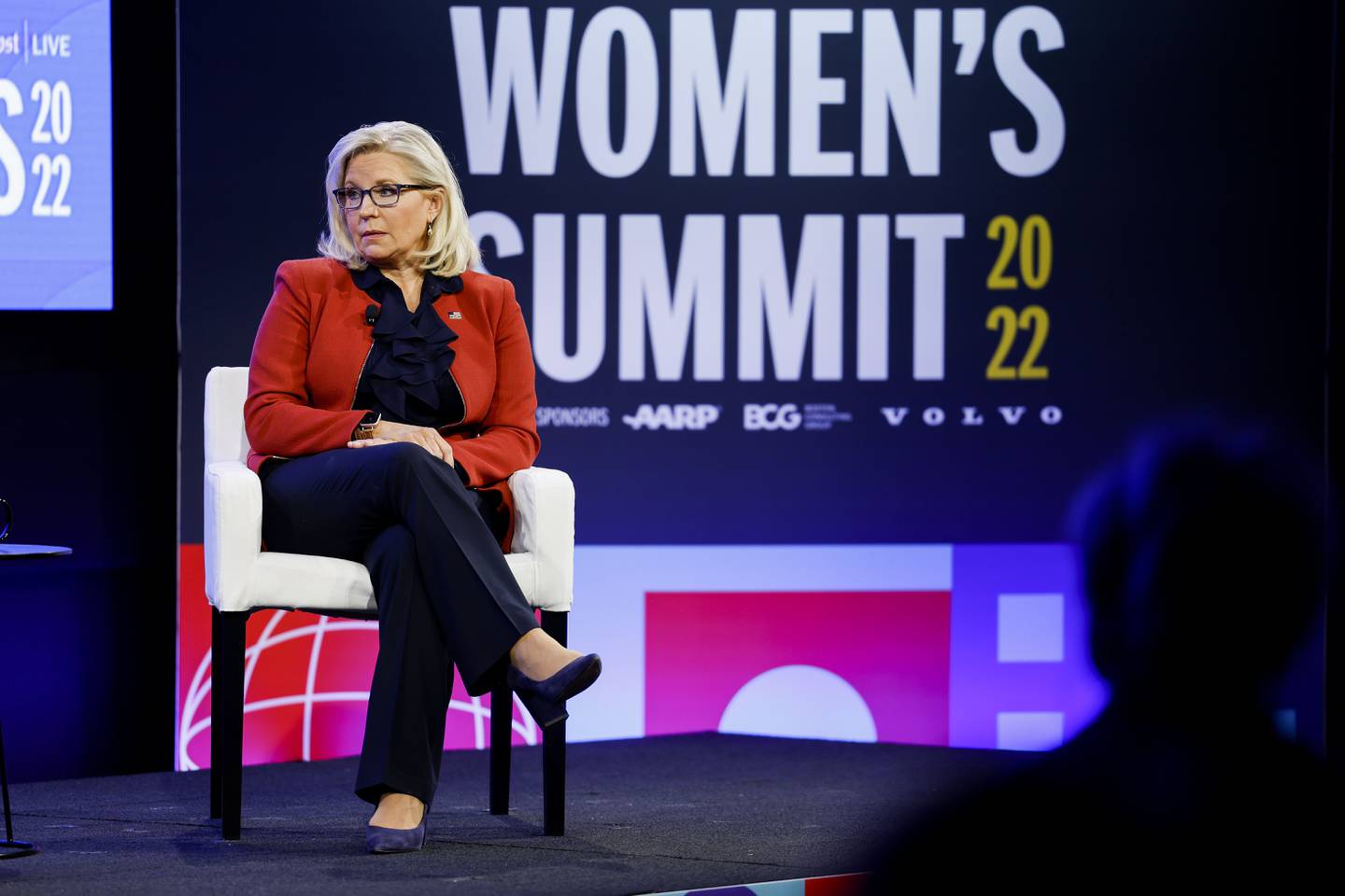 Liz Cheney speaks during The Washington Post Global Women's Summit at the newspaper's headquarters on November 15, in Washington. AFP