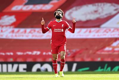 File photo dated 10-04-2021 of Liverpool's Mohamed Salah. Issue date: Friday May 21, 2021. PA Photo. Liverpool would be a lesser team without Mohamed Salah's goals. See PA story SOCCER Premier League Team. Photo credit should read Laurence Griffiths/PA Wire.