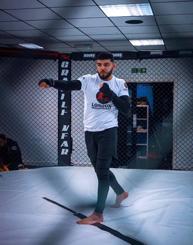 Amir Albazi in preparation for his bout against Malcolm Gordon at UFC Fight Night in Abu Dhabi on July 19. Courtesy photo