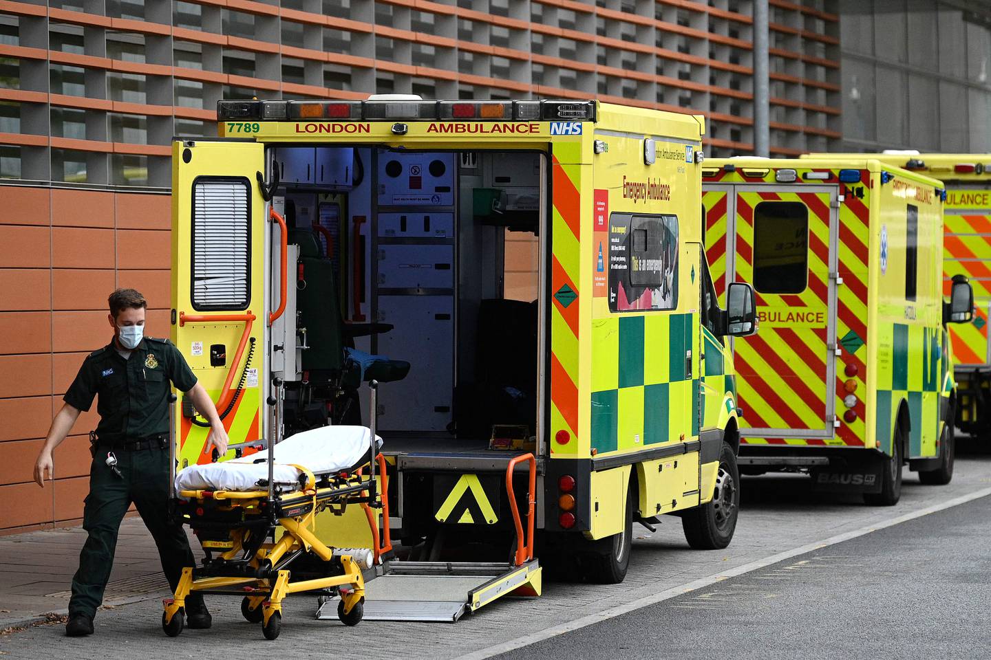 Die Rettungsdienste des NHS werden diesen Monat von Massenstreiks betroffen sein.  AFP