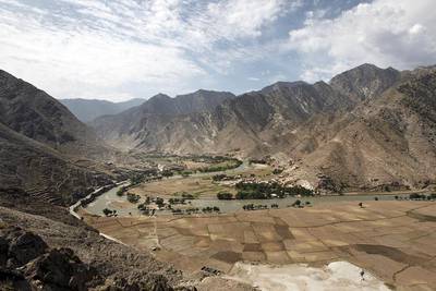 ISIL has so far collected Dh158,708 in tax from timber smugglers operating in Kunar province's Pech valley, seen here, says a local elder. Sebastiano Tomada / Sipa USA via AP Images