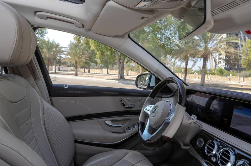 Abu Dhabi, United Arab Emirates - November 8th, 2017: Mercedes-Benz S 450 road test shoot for Motoring. Wednesday, November 8th, 2017, Abu Dhabi. Chris Whiteoak / The National