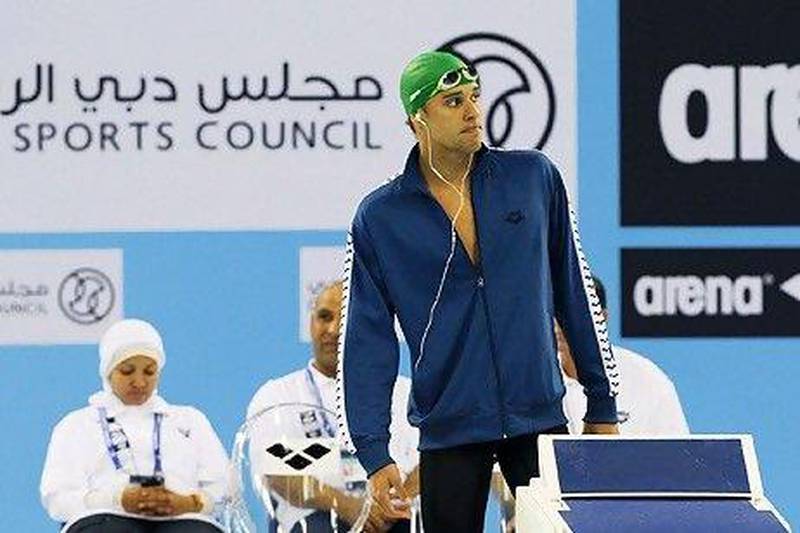Chad Le Clos won gold in the 200m butterfly in Dubai. Sarah Dea / The National