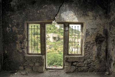 Israeli forces blasted holes through Lifta homes to prevent its inhabitants from returning. William Parry for The National