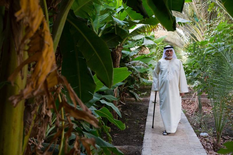 Sheikh Zayed's agriculture advisor Abdul Hafeez Khan interviewed at his home in Al Ain Duncan Chard for the National. *** Local Caption ***  DC0529-Abdul_Hafeez_Khan-TN150502DC0491.jpg