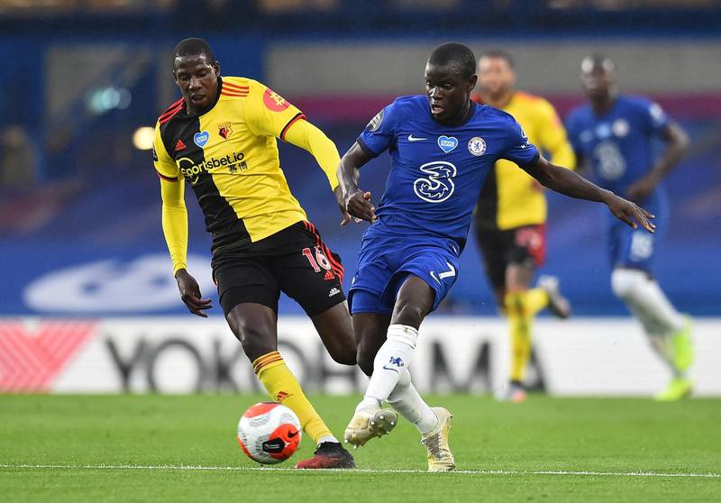 Abdoulaye Doucoure - 6: One of few Watford players to emerge with any credit. Threw himself in front of plenty of Chelsea attacks. Reuters