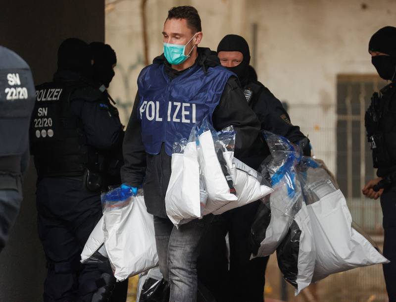 Raids in Berlin in the aftermath of the robbery led to arrests of members of the Remmo family. AFP 