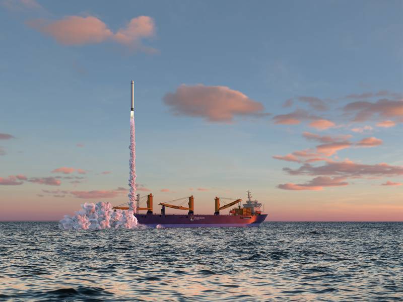 The German government supports plans for a North Sea spaceport that would be used to launch small satellites. Photo: German Offshore Spaceport Alliance