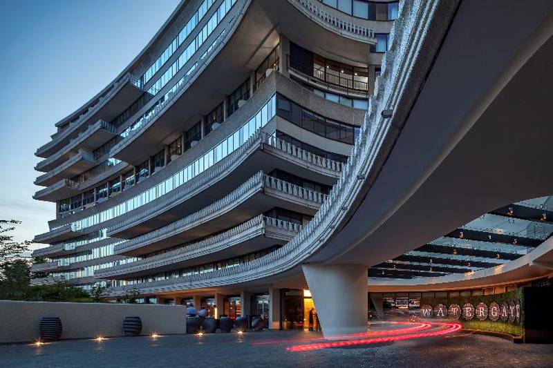 The exterior of the modern Watergate Hotel in Washington. Photo: Ron Blunt
