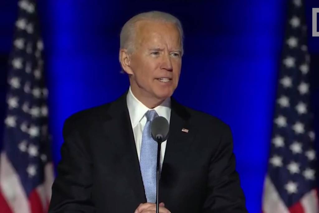 US President-elect Joe Biden addresses the nation 