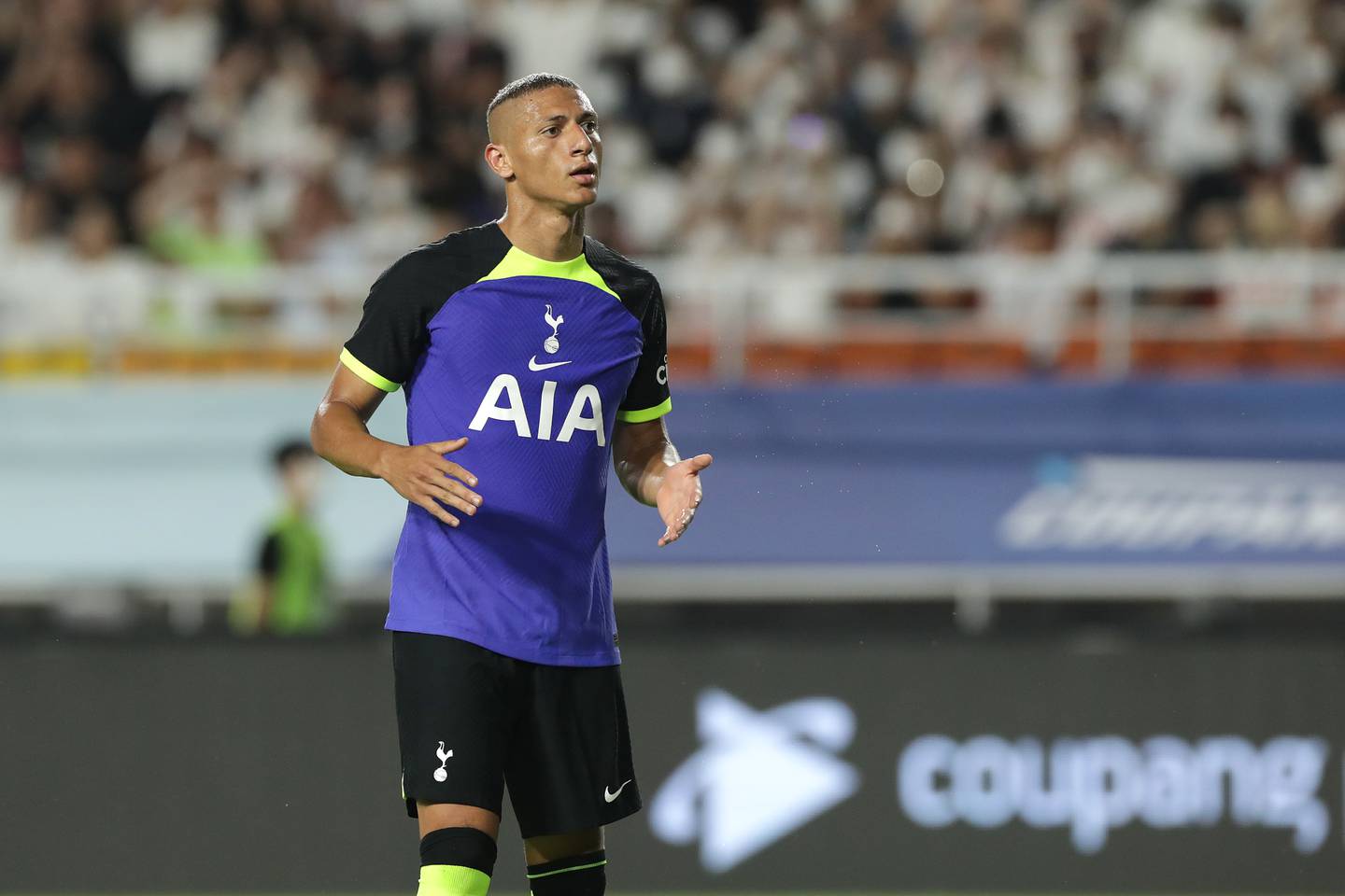 Tottenham's Richarlison during the pre-season friendly against  Sevilla at Suwon World Cup Stadium on July 16, 2022 in South Korea. Getty
