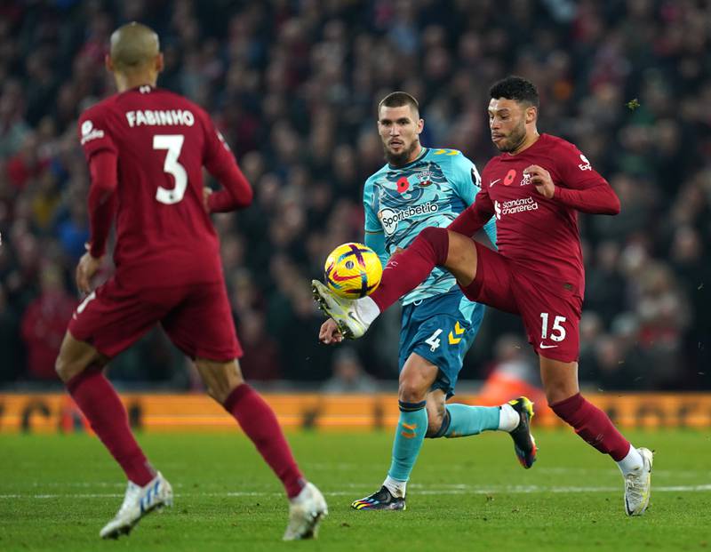 Alex Oxlade-Chamberlain - 6

The 29-year-old came on for Firmino in the 75th minute. The time on the pitch will do him good. PA
