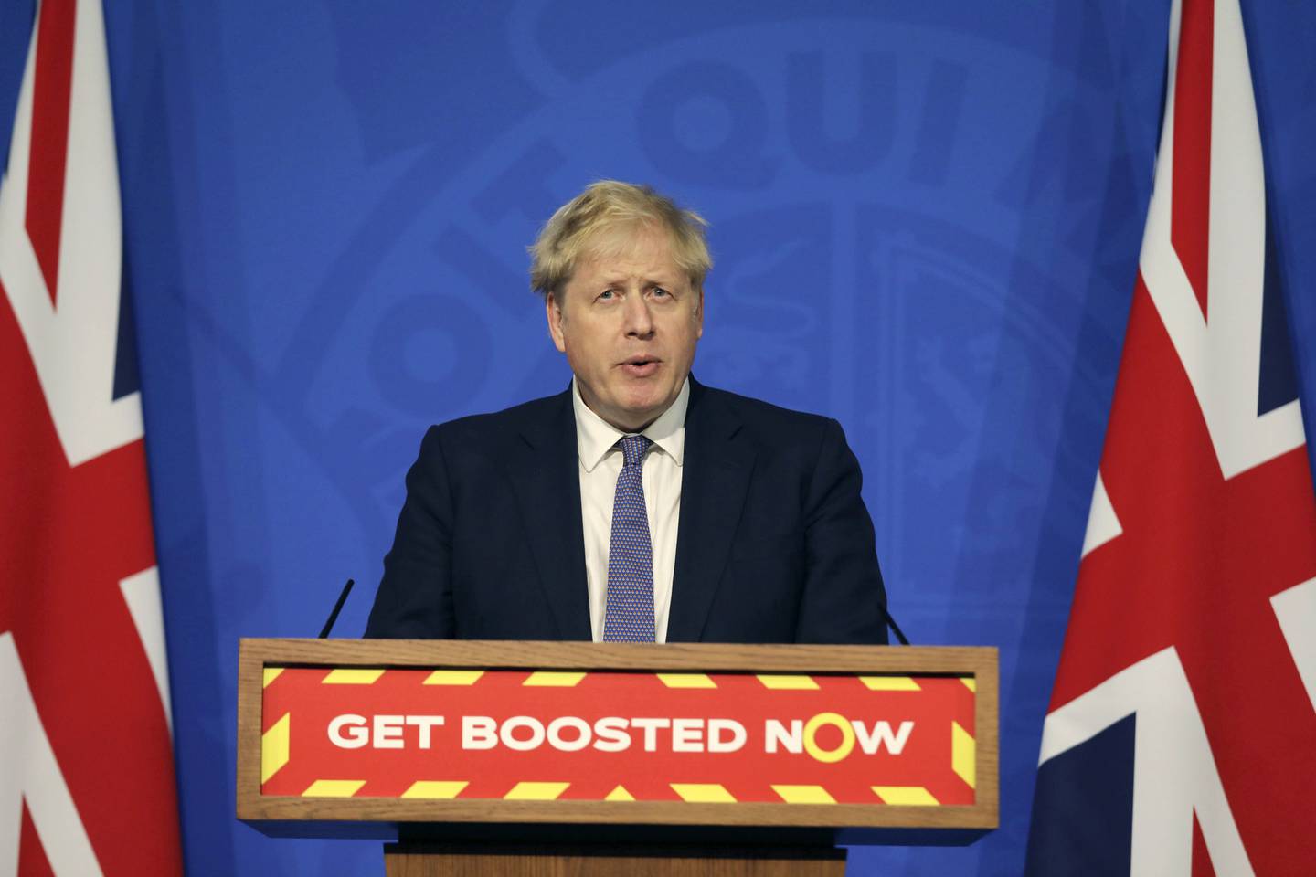 Britain's Prime Minister Boris Johnson ruled out further restrictions as cases continue to surge.