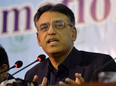 Pakistan's Finance Minister Asad Umar says balance of payments issue now overcome. AFP
