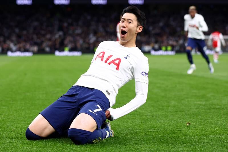 Son Heung-min - 9: Took some heavy treatment from Holding that ended with Arsenal man sent-off. Earned Spurs penalty when barged over by Soares. Poked home third after good work from Kane and ballooned another chance over bar. Fuming at substitution when he clearly wanted more goals. Getty