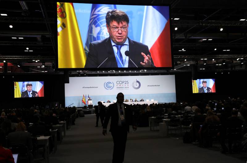 Cop25 was held in Madrid in 2019 after protests in Chile meant it was switched to Spain. Reuters