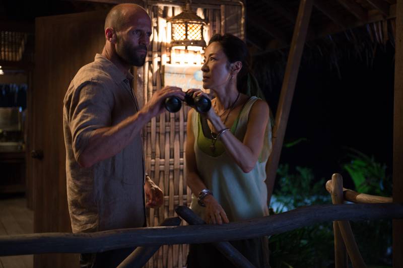 This image released by Summit Publicity shows Jason Statham, left, and Michelle Yeoh in a scene from "Mechanic: Resurrection." (Summit Entertainment via AP) *** Local Caption ***  Film Review Mechanic- Resurrection.JPEG-d16c2.jpg Film Review Mechanic- Resurrection.JPEG-d16c2.jpg